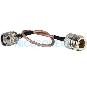 TNC Male Plug to N Female Jack RG316 30cm WLAN Antenna Extension Pigtail Cable - Picture 1 of 3