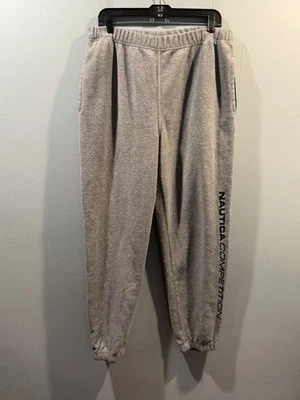 Calça de moletom masculina Nautica Competition tamanho médio cinza 100% poliéster - Imagem 1 de 4