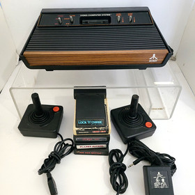 Atari 2600 Console Bundle, 2x Controllers, 5x Games Cleaned and Tested to Work