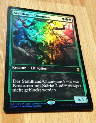 MTG Magic: FOIL Stahlhand-Champion / Steel Leaf Champion, DEUTSCH, Elfen - Bild 1 von 2