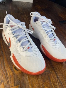 Nike Zoom GT Cut Acadamey Mens 9 White Picante Red Athletic Shoes Sneakers - Picture 1 of 13