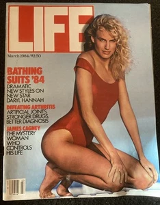 Life Magazine- March 1984- James Cagney/ Daryl Hannah Newsstand ISSUE (NO LABEL) - Picture 1 of 6