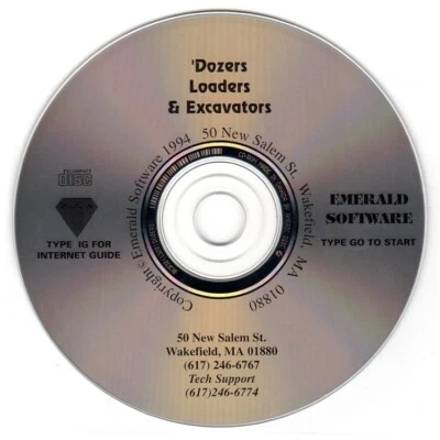 Dozers, Loaders & Excavators (Ages 3-12) (PC-CD, 1994) - NEW CD in SLEEVE - Image 1 of 3