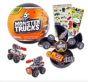 ZURU 5 Surprise Monster Truck 7-Piece Building Set - Lot of 3 Balls NEW - Picture 1 of 5