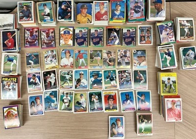 Лот из 500 бейсбольных карточек 1980-1999 гг.  Бесплатная доставка - Изображение 1 из 4