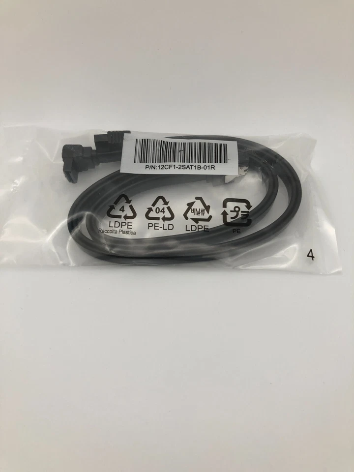 NEW Pack of 2 Gigabyte SATA III 3 SSD HDD Hard Drive Data Cables w/Locking Latch - Image 1 of 1