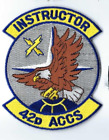 PATCH USAF 42ND ACCS INSTRUCTEUR DAVIS MONTHAN AFB X