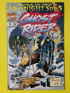 Ghost Rider #31 Marvel Comics 1992 primera aplicación Midnight Sons casi nuevo - Imagen 1 de 2