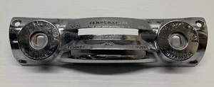1949 1950 Chrysler Dodge MOPAR Heater Control Face Plate Chrome OEM 49 50 - Picture 1 of 5
