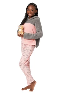 New Plush Justice Kitty Cat Hoodie Pajamas Set PJS & Stuffed Animal S 7-8 NWT - Picture 1 of 3