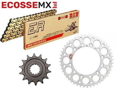 Комплект звездочки GAS GAS EC250F EC350F 2021-2022 DID Gold ERT3 Chain Silver Renthal - Изображение 1 из 4