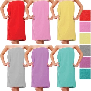 1 Womens Towel Wrap Bathrobe Spa Towels Bath Robe Adjustable Closure Gym Shower - Picture 1 of 1