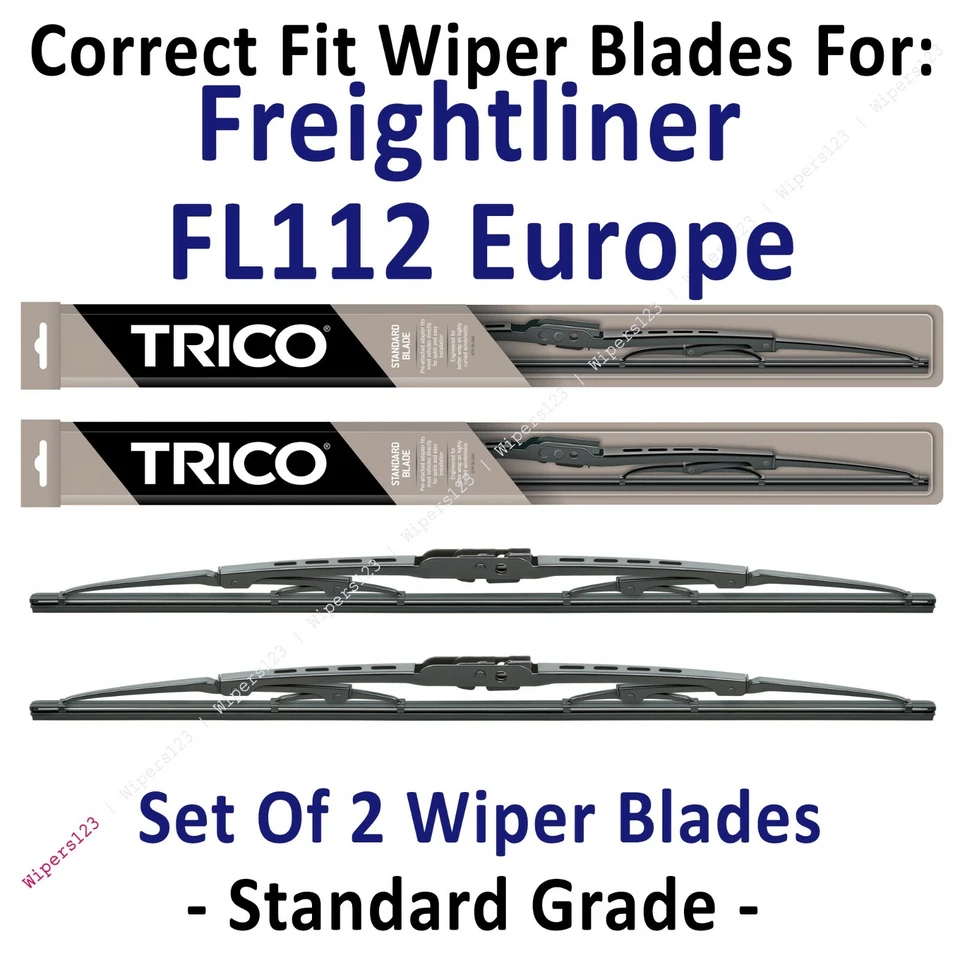 Paquete de 2 escobillas limpiaparabrisas estándar - aptas para Freightliner FL112 1996-2003 - 30240x2 Foto 1 de 1