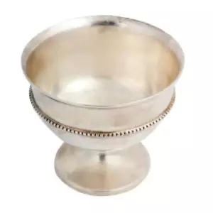Brass Decorative Fruit Bowl Cup With Silver Polish - Picture 1 of 2