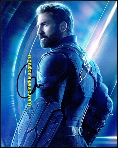 Chris Evans Captain America Avengers Assemble MCU Signed Autograph UACC RD 96 Cover