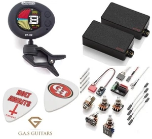 EMG GH Set Black Gary Holt 81 + 89R Humbucker Set Short Shaft Pots (DT-C2 TUNER) - Picture 1 of 2