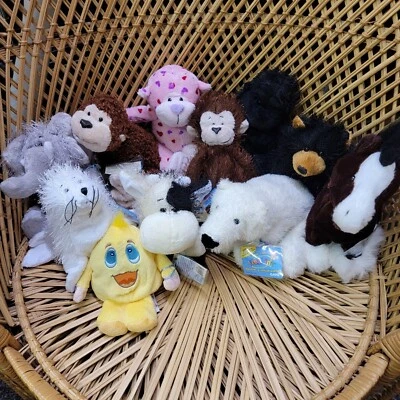 Ganz Webkins Lot of 11 Clydesdale Elephant Cow Bear Monkey Seal NO CODES - Image 1 of 4