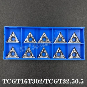 10pcs TCGT16T302 TCGT32.50.5 -AK N01 Turning insertion for hard alloy aluminum - Picture 1 of 6