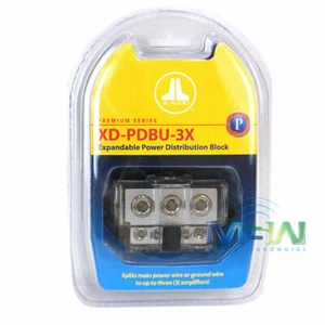 JL AUDIO XD-PDBU-3X 3-WAY UNFUSED POWER/GROUND CAR DISTRIBUTION BLOCK XDPDBU3X - Picture 1 of 1