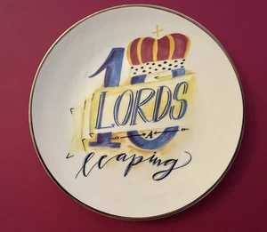 Twelve Days Of Christmas 7" Dessertteller Mary & Martha 10 Lords a Leaping NEU - Bild 1 von 3