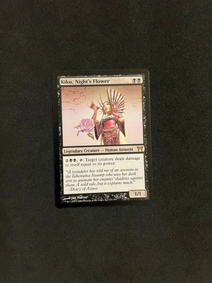 Kiku, Night's Flower [Champions of Kamigawa] Magic MTG Cards LP - Image 1 of 2