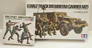 1/35 TAMIYA M21 81MM MORTAR CARRIER HALFTRACK + US ARMY INFANTRY #08817 NEW - Picture 1 of 1