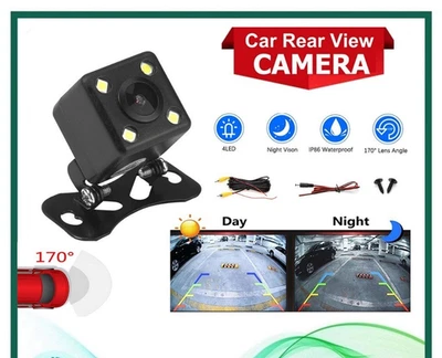 Car Rear Camera 4 LED Hd View 170° Camera Night Vision Backup Reverse Camera US - Image 1 of 4