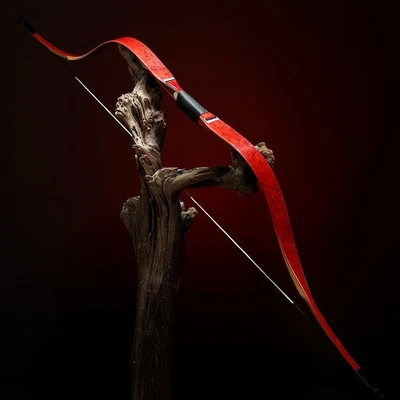 AF Archery Latest Release 61'' Traditional Long Bow Short ZhuRan Big Draw Length - Image 1 of 4