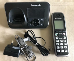 Panasonic KX-TG6621E Single Cordless Phone with Answering Machine - Black - Picture 1 of 5