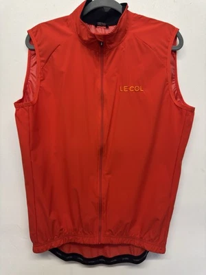 Le Col Cycling Gilet/Vest - Mens Size XL Red Orange Bike $129 - Image 1 of 4