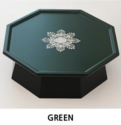 Mesa de té coreana Najeon Chilgi nácar 24 cm | Mini mesa de laca Foto 1 de 4