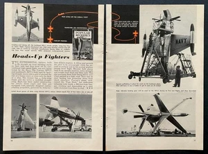 Lockheed XFV-1 Convair XFY-1 1954 pictorial VTO "Heads-Up Fighters" - Bild 1 von 1