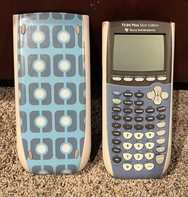 Texas Instruments TI-84 Plus Graphing Calculator Silver Edition Cover Tested - Image 1 of 3