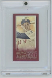 Bobby Doerr SSP 1/5 2020 Topps, Allen & Ginter Mini-Rojo #328 Salón de la fama-Medias Rojas - Imagen 1 de 2