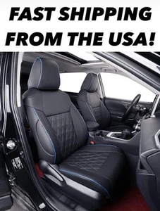 Custom Fit RAV4 Car Seat Cover Toyota RAV4 2021-2024 Prime SE XSE Hybrid/PHEV - Picture 1 of 12