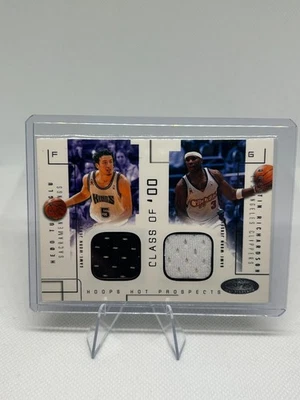 Aros Fleer NBA 2002-03 Hedo Turkoglu Quentin Richardson 19/375 RC juego usado 66A Foto 1 de 3
