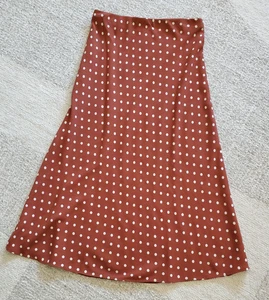 Falda halógena de lunares midi acampanada para mujer talla S - Imagen 1 de 4