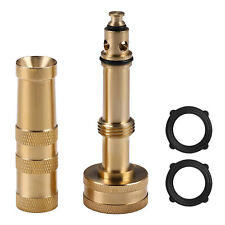 3/4" Brass Nozzle High Pressure Twist Water Hose Sprayer Garden Accessories