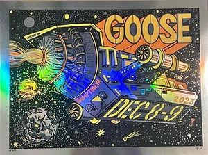 Jim Pollock Goose Hampton Kolosseum 2023 Spiegelfolie Variante Druck Poster SIGNIERT - Bild 1 von 3