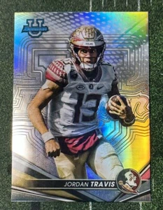 Jordan Travis Refractor 2022 Bowman University Best #3 Florida St / Jets Rookie - Picture 1 of 2