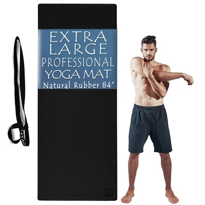 Large Hot Yoga Mat Thick & Long for Home Workout. 84x30 5mm Exercise Mat - Image 1 of 4