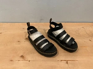 NWOT/B Dr. Marten Blaire Sandal , Size US 8 , Black Leather - Picture 1 of 12