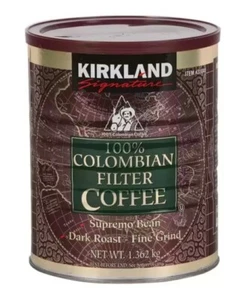 Kirkland Café Filtro Molido 100% Colombiano 1,36 kg | Tostado Medio Rico en Arábica - Imagen 1 de 6