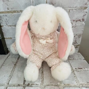 Mattel Emotions weiß rosa Baby Hase Kaninchen PJ Plüsch Lovey Stofftier Vintage - Bild 1 von 7