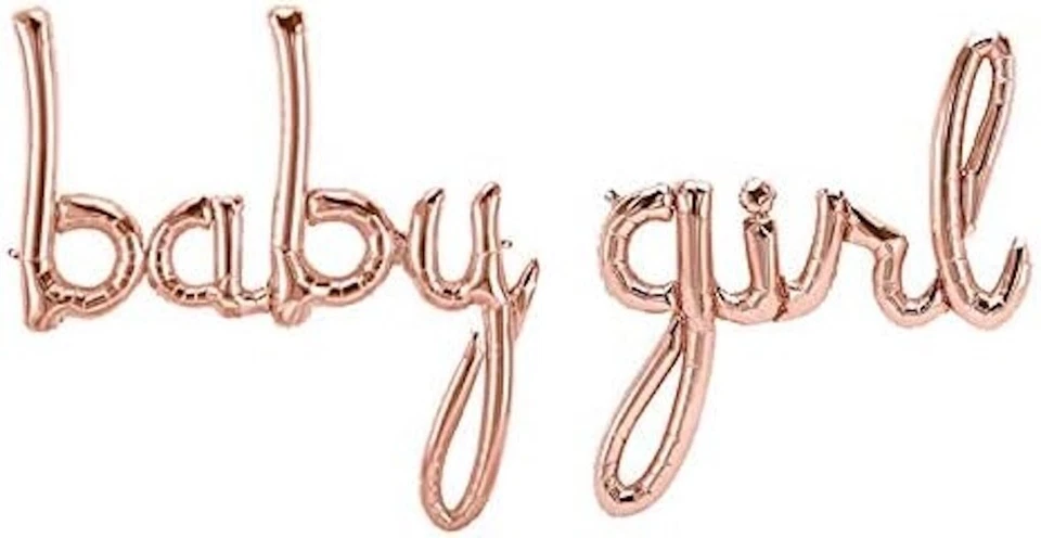 Globo CY Mylar oro rosa bebé niña Foto 1 de 1