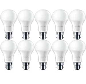 Philips LED Light Bulb 11W 75W Bayonet Cap GLS A60 B22 Warm White NonDim 10 Pack - Picture 1 of 7