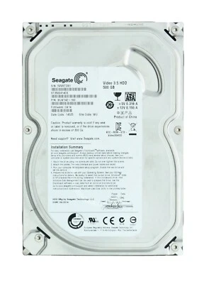 Seagate Video 3.5 HDD ST3500414CS, 500 GB Storage Capacity, SATA 6.0 Gb/s Drive - Image 1 of 3