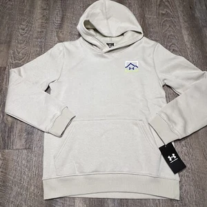 Under Amour Youth Pullover Hoodie Youth Large Logo Fleece Lined - Picture 1 of 7
