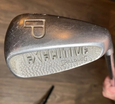Vintage Spalding Executive Pitching Wedge RH w/ Lite Jet Step Regular Steel - Image 1 of 4