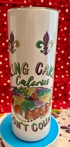 Mardi Gras King Cake 20 oz tumbler - Picture 1 of 3